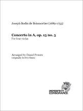 Concerto in A, op. 15 no. 5 P.O.D. cover